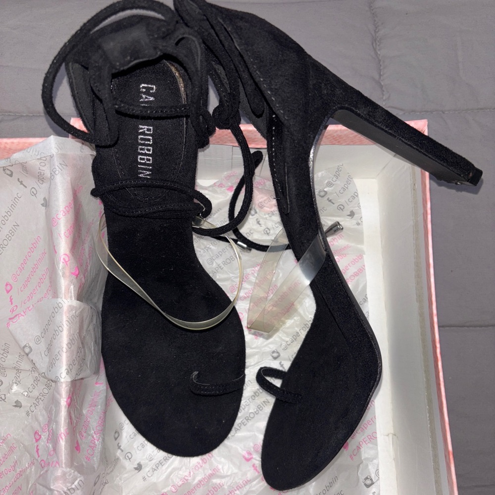 Cape Robbin Black Heels Sleek Elegant Design